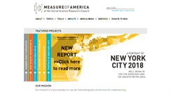 Desktop Screenshot of measureofamerica.org